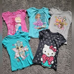 Kids Character T-Shirts Bundle Size 5 - 6T